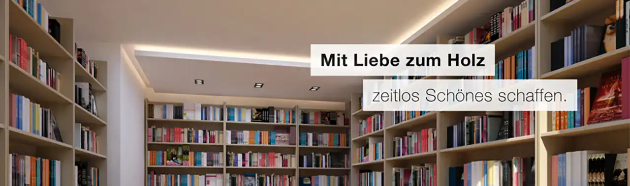 Slider "mit Liebe zum Holz" der Firma Holzwurm in Dortmund